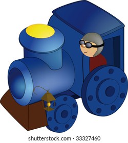 toy a steam locomotive