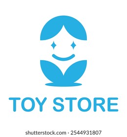 toy store flat minimalist logo design