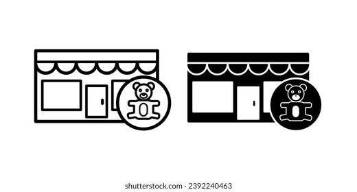 Toy Store icon isolated on white background