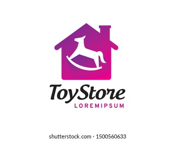 Toy store logo symbol or icon template