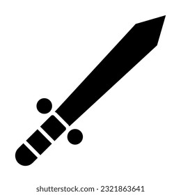 Toy Sword Vector Glyph Icon For Personal And Commercial Use.

