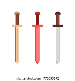 Toy Sword. Vector illustration.