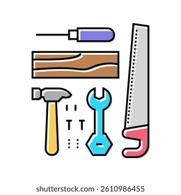 toy tools baby color icon vector. toy tools baby sign. isolated symbol illustration