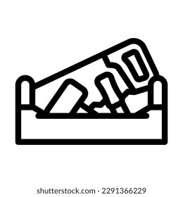 toy tools baby line icon vector. toy tools baby sign. isolated contour symbol black illustration