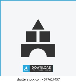 toy tower icon illustration isolated vector sign symbol