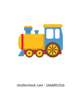 Toy Train Cartoon Vector Illustration.