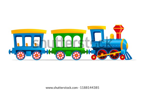 Toy train cartoon\
vector illustration.