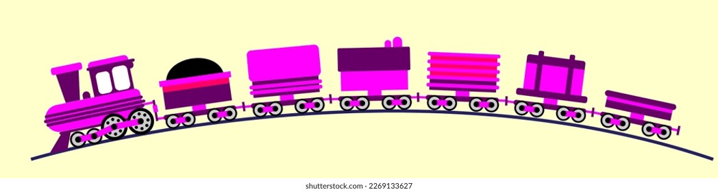 toy train for children entertainment, kid train illustration
