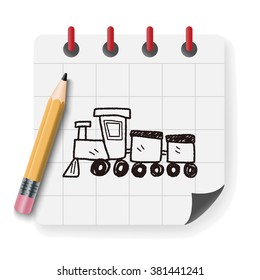 toy train doodle