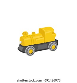 toy train icon isolated vector illustration on white transparent background
