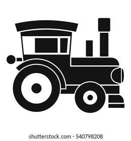 Toy train icon. Simple illustration of toy train vector icon for web