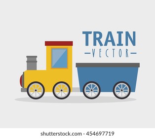 toy train isolated icon design, vector illustration  graphic 