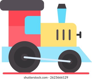 Toy trem Linha vetor Ícone Design