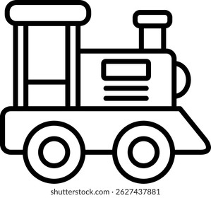 Toy Train New Creative Icon Design Vector