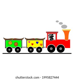 toy train unique design animation
