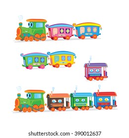 Toy train, Vector illustration