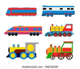 Toy train vector illustration.