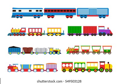 Toy Train Vector Illustration.