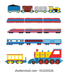 Toy train vector illustration.
