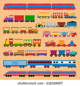 Toy train vector illustration.