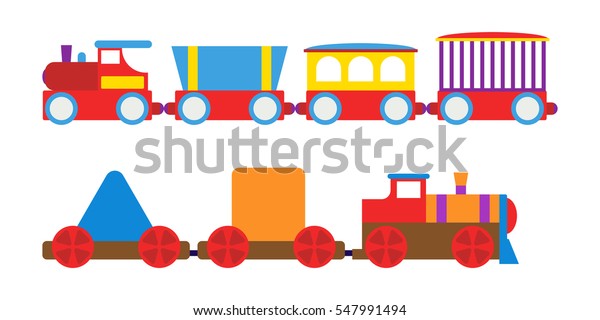 Toy Train Vector Illustration Stock Vector (Royalty Free) 547991494