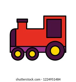toy train wagon on white background