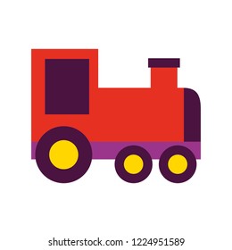 toy train wagon on white background