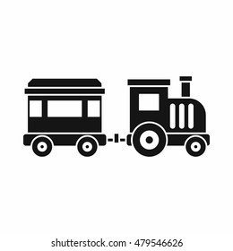 Toy trainin simple style isolated on white background vector illustration