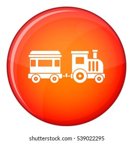 Toy trainin simple style isolated on white background vector illustration