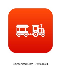 Toy trainin simple style isolated on white background vector illustration