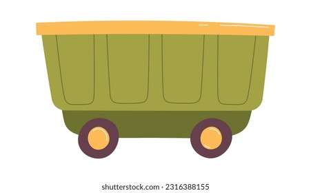 Vektorgrafik des Spielzeugtrolleys