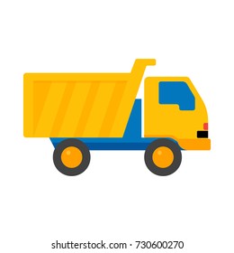 Toy Truck Cartoon kids toys Vector Illustration.