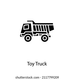 Toy Truck Icon In Vector. Logotype