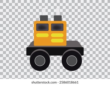 toy truck isolated on white