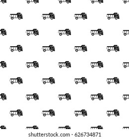 Toy truck pattern seamless in simple style vector illustration