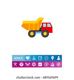 Toy Truck Vector Icon