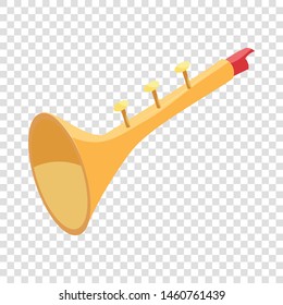 Toy trumpet icon. Cartoon illustration of toy trumpet vector icon for web