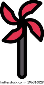 toy vector color line icon