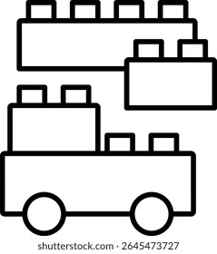 Toy vector icon. Can be used for printing, mobile and web applications.