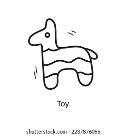 Toy vector outline Icon Design illustration. Party and Celebrate Symbol on White background EPS 10 File