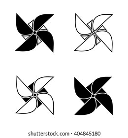 Toy Wind Mill Icon.