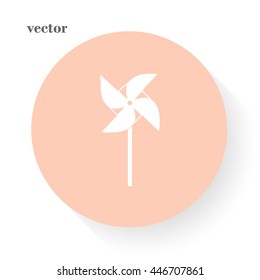 Toy Wind Mill Icon.