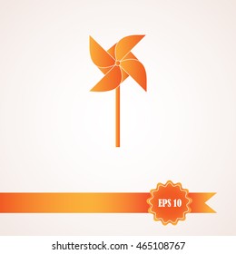 Toy Wind Mill Icon.