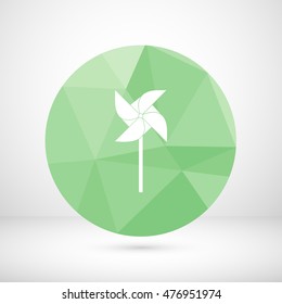 Toy Wind Mill Icon.