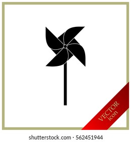 Toy Wind Mill Icon.
