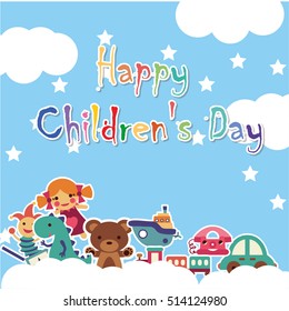 toys for children day in  sky backdrop