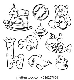 Toys Line Drawing Images, Stock Photos & Vectors ...
