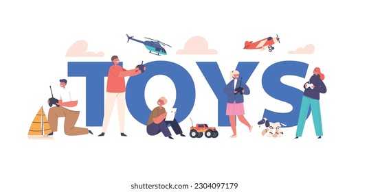 Toys Concept, Kids Develop Their Cognitive And Social Skills, Learn To Share Toys, Cooperate, And Express Creativity