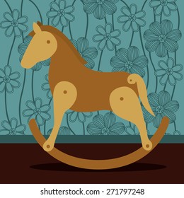 Toys design over blue background, vector illustration
