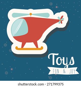 Toys design over blue background, vector illustration